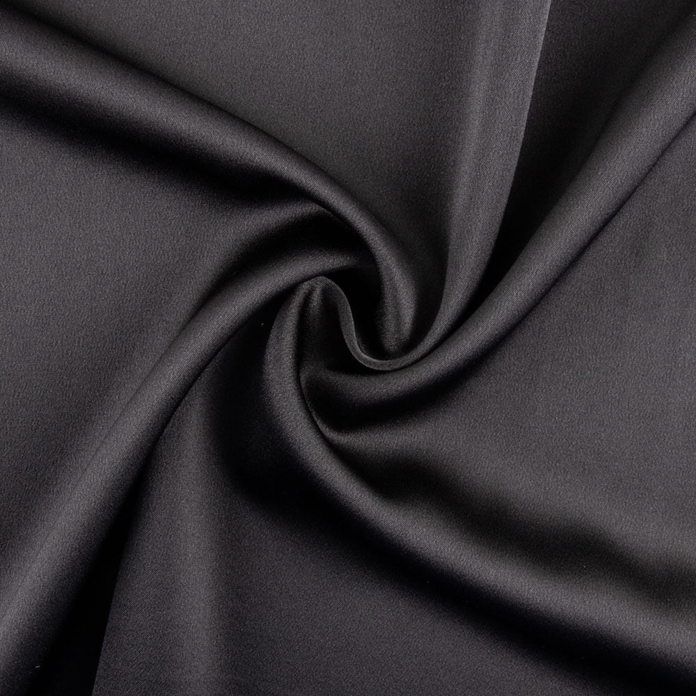 Satin-Spandex-Reststück für Festkleidung – Schwarz – Verschiedene Maße x Breite 140 cm - Ribes y Casals