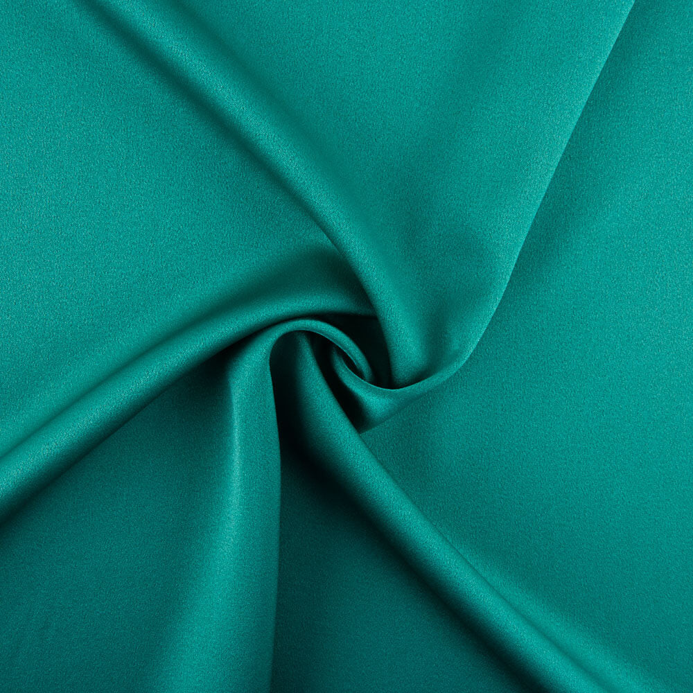 Satin-Spandex-Reststück „Fiesta“ in Petrol – verschiedene Maße x Breite 140 cm - Ribes y Casals