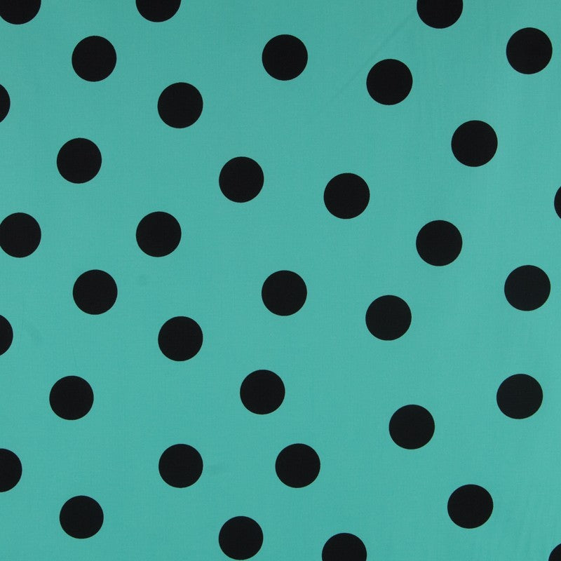 Lunar 35mm Spandex Aquamarin Schwarz - Ribes y Casals