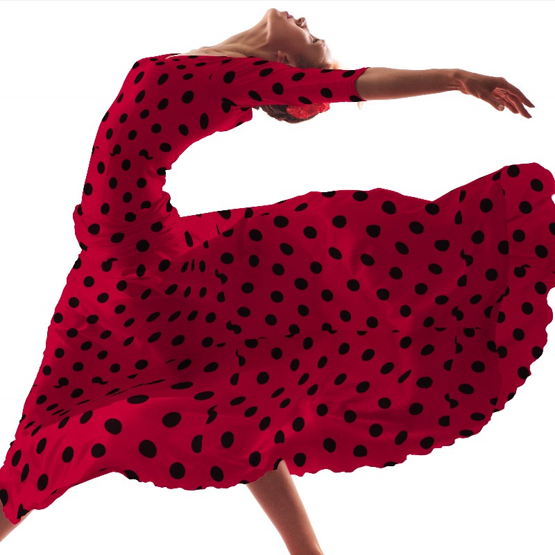 Lunar 35mm Spandex Rot Schwarz - Ribes y Casals