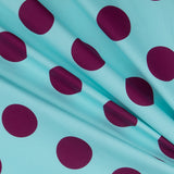 Lunar 70mm Spandex Aquamarin Bougainvillea - Ribes y Casals