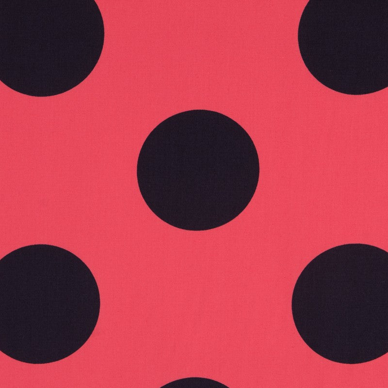 Polka Dot 70mm Spandex Koralle Marine - Ribes y Casals