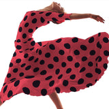 Polka Dot 70mm Spandex Koralle Marine - Ribes y Casals
