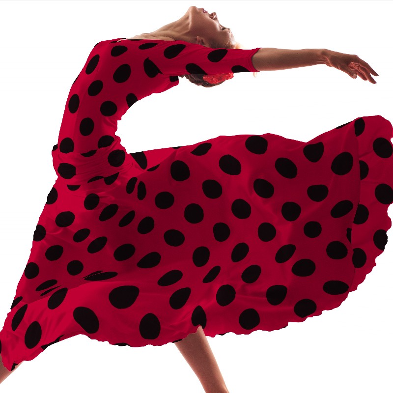 Lunar 70mm Spandex Rot Schwarz - Ribes y Casals