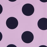 Polka Dot 70mm Spandex Navy Pink - Ribes y Casals