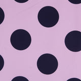 Polka Dot 70mm Spandex Navy Pink - Ribes y Casals