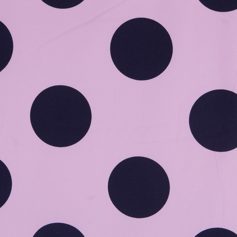 Polka Dot 70mm Spandex Navy Pink - Ribes y Casals
