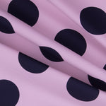 Polka Dot 70mm Spandex Navy Pink - Ribes y Casals