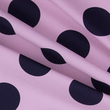 Polka Dot 70mm Spandex Navy Pink - Ribes y Casals