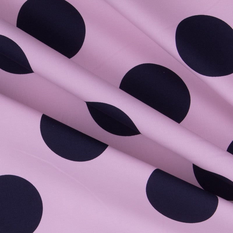 Polka Dot 70mm Spandex Navy Pink - Ribes y Casals