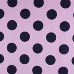 Polka Dot 70mm Spandex Navy Pink - Ribes y Casals
