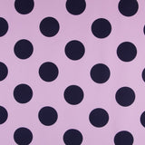 Polka Dot 70mm Spandex Navy Pink - Ribes y Casals