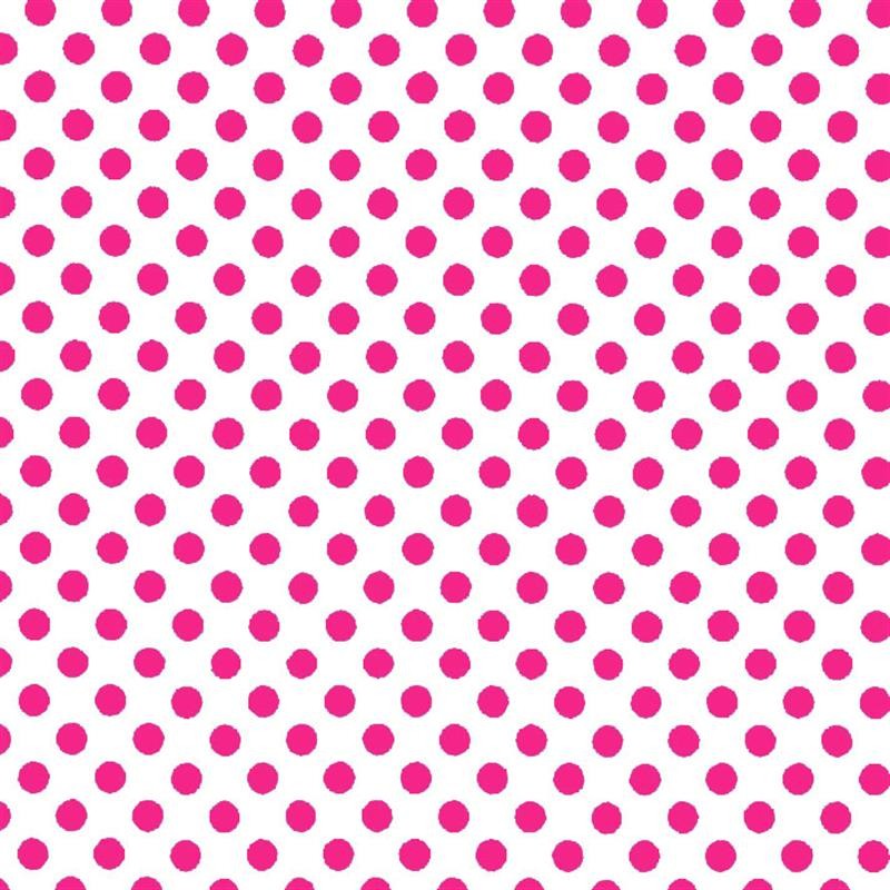 Weiß/Fuchsia Chartreuse Polka Dot Poplin - Ribes y Casals