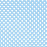 Polka Dot Chartreuse Popeline Himmelblau/Weiß - Ribes y Casals