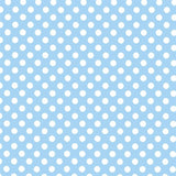 Polka Dot Chartreuse Popeline Himmelblau/Weiß - Ribes y Casals