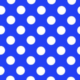 Polka Dot Popeline Goya Blau/Weiß - Ribes y Casals
