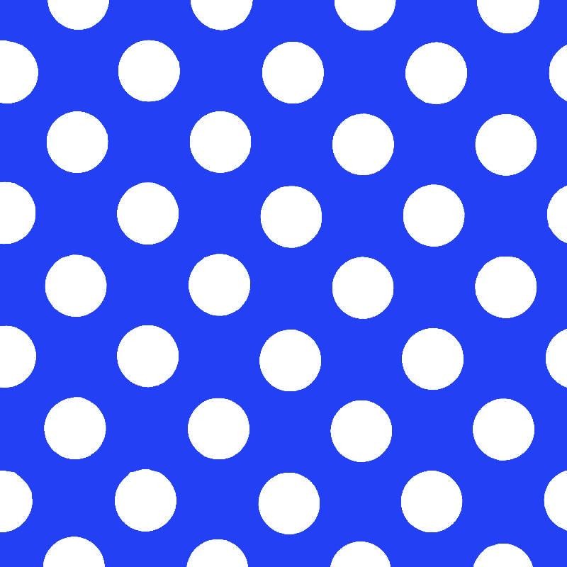 Polka Dot Popeline Goya Blau/Weiß - Ribes y Casals