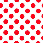 Goya Weiß/Rote Popeline Popeline Polka Dot - Ribes y Casals