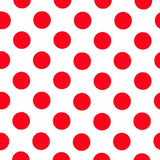 Goya Weiß/Rote Popeline Popeline Polka Dot - Ribes y Casals