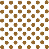 Polka Dot Popeline Schirm Weiß/Kamel - Ribes y Casals