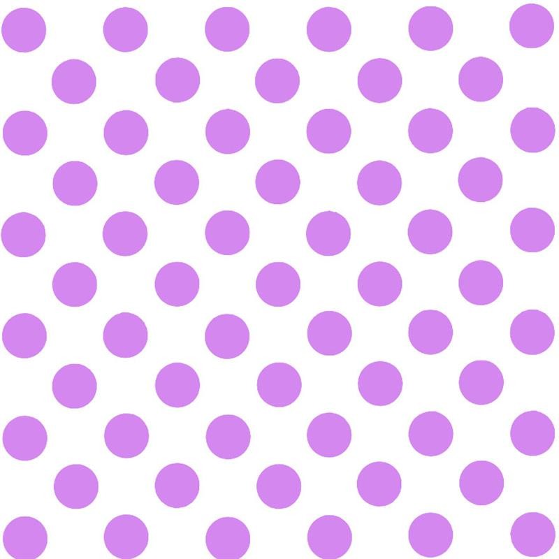 Polka Dot Popeline Schirm Weiß/Mauve - Ribes y Casals