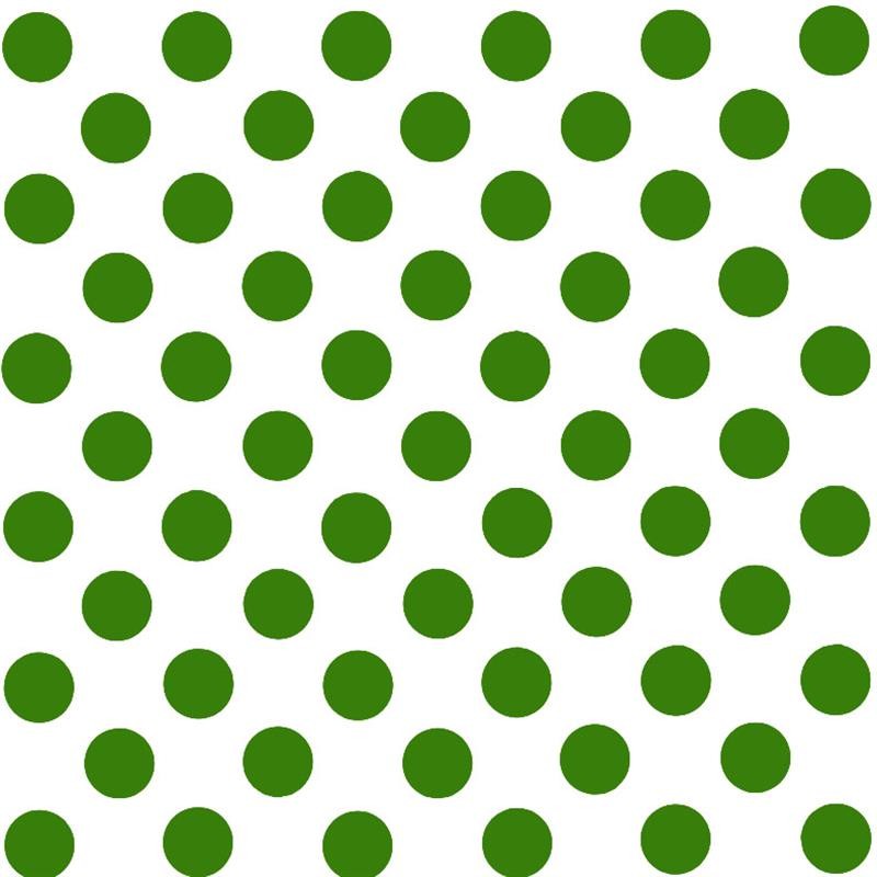 Polka Dot Poplin Shadow Weiß/Grün - Ribes y Casals