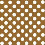 Polka Dot Popeline Schatten Camel/Weiß - Ribes y Casals