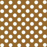Polka Dot Popeline Schatten Camel/Weiß - Ribes y Casals