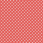 Spandex Polka Dots 5mm Weiß Polka Dots Coral Dot Hintergrund - Ribes y Casals
