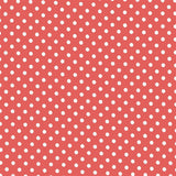 Spandex Polka Dots 5mm Weiß Polka Dots Coral Dot Hintergrund - Ribes y Casals