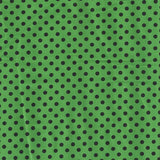 Spandex Polka Dots 5mm Grüner Hintergrund Schwarze Polka Dots - Ribes y Casals