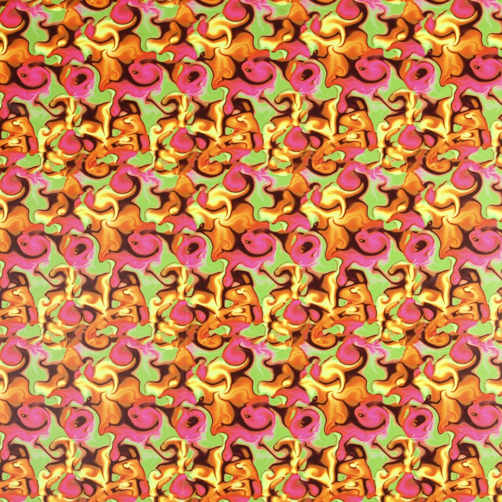 Lycra Digital Bubble Orange - Ribes y Casals