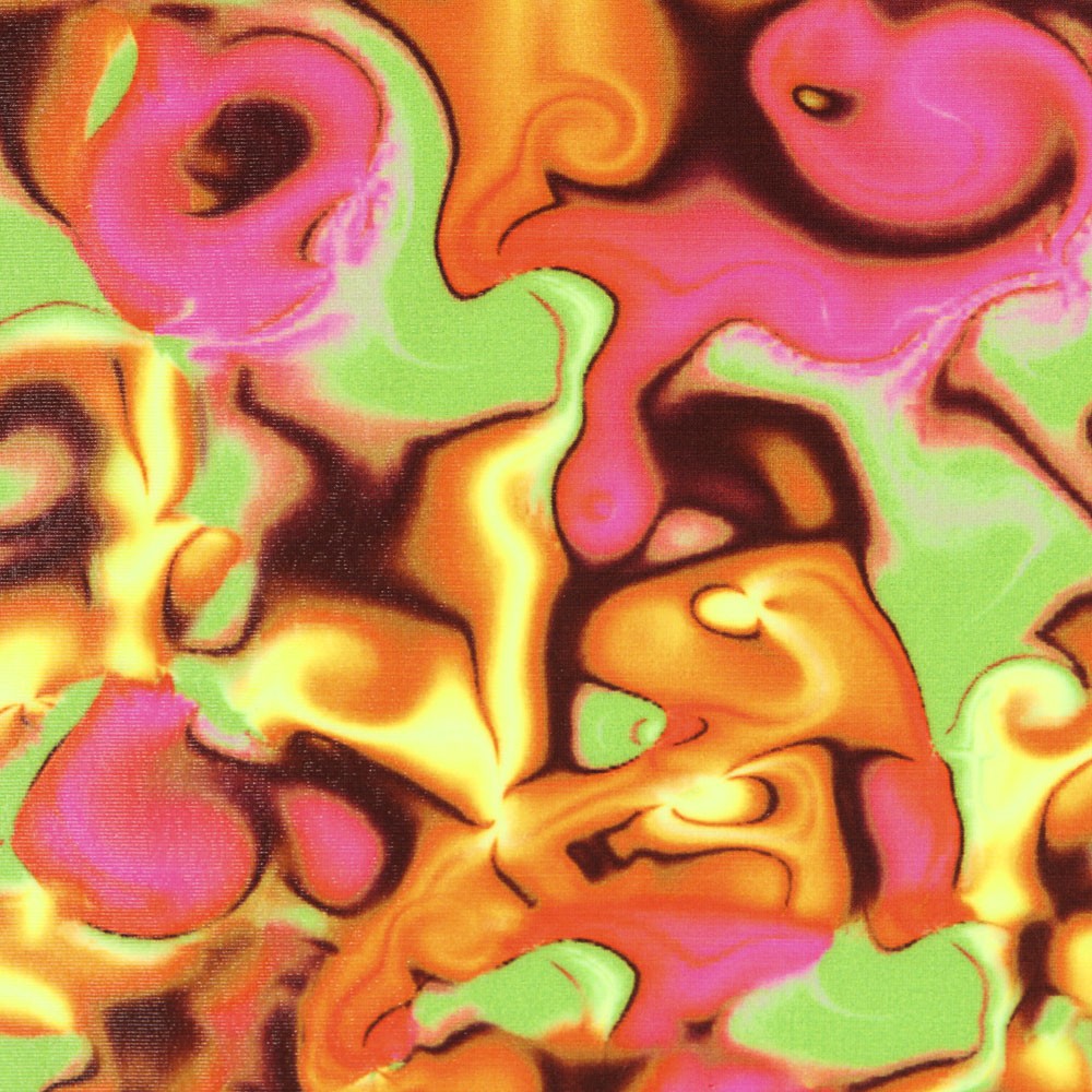 Lycra Digital Bubble Orange - Ribes y Casals