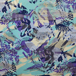 Bedruckte Lycra-Schuppen Aqua - Ribes y Casals