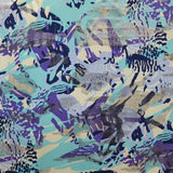 Bedruckte Lycra-Schuppen Aqua - Ribes y Casals