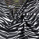 Bedruckter Rash Guard Zebra Print Silberfolie - Ribes y Casals