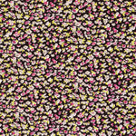 Bedrucktes Lycra Liberty Schwarzer Hintergrund - Ribes y Casals