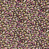 Bedrucktes Lycra Liberty Schwarzer Hintergrund - Ribes y Casals