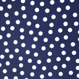 Bedruckte Lycra-Punkte 1cm Navy Hintergrund - Ribes y Casals
