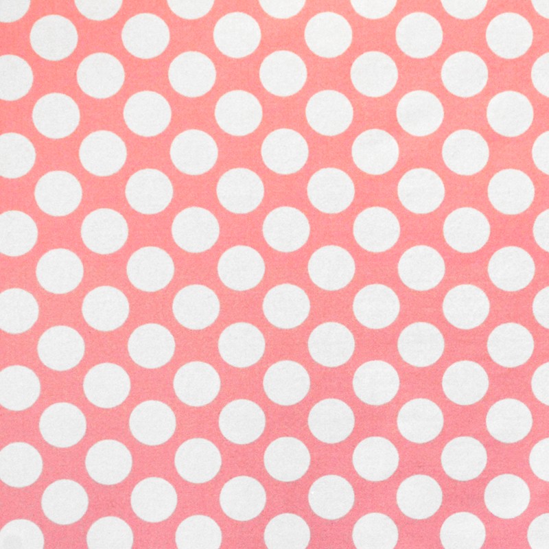 Bedruckte Lycra-Punkte 2cm Rosa Hintergrund - Ribes y Casals