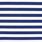 Bedrucktes Lycra Marineblau Gestreift Ecru Hintergrund - Ribes y Casals