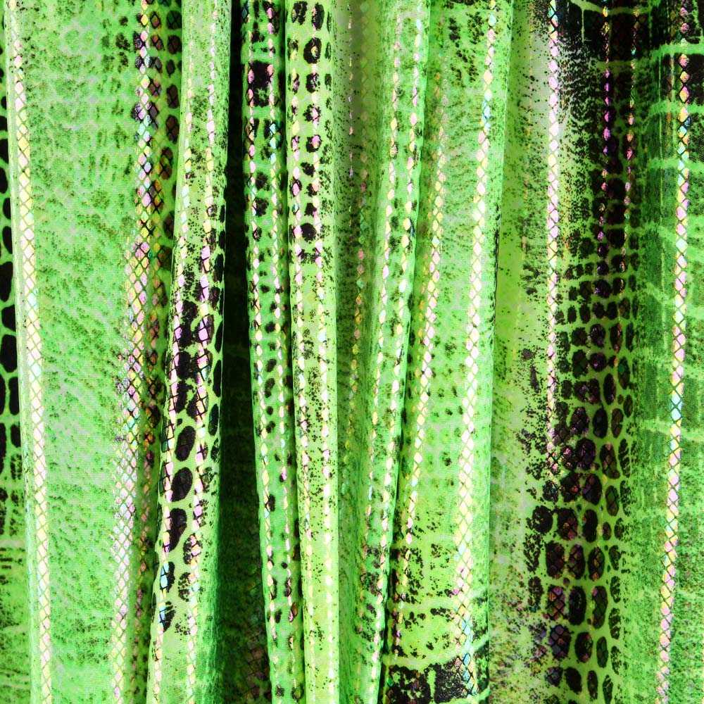 Lycra Fantasy Schlange Grün - Ribes y Casals