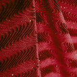 Glitter Rash Guard Velvet Waves Rot - Ribes y Casals