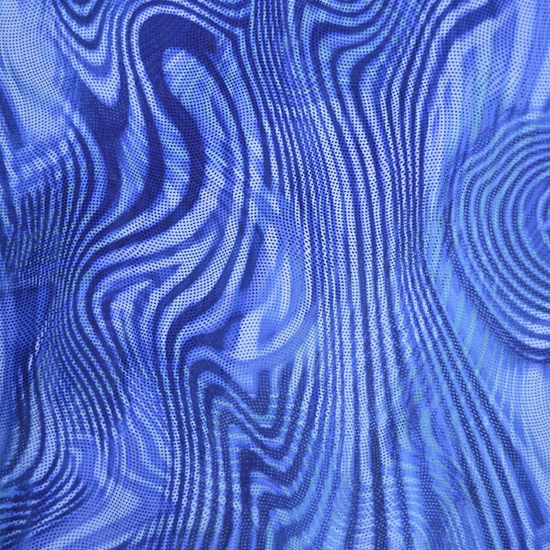 Holografie Lycra Blue Waves - Ribes y Casals