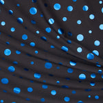 Blauer Metall-Polka Dots Rash Guard - Ribes y Casals