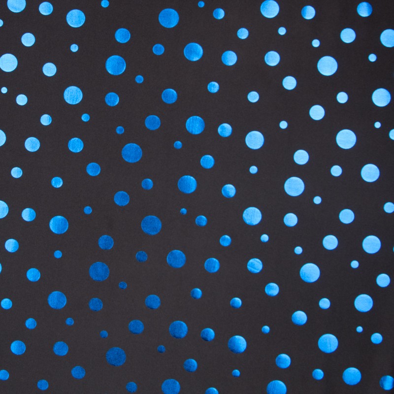 Blauer Metall-Polka Dots Rash Guard - Ribes y Casals