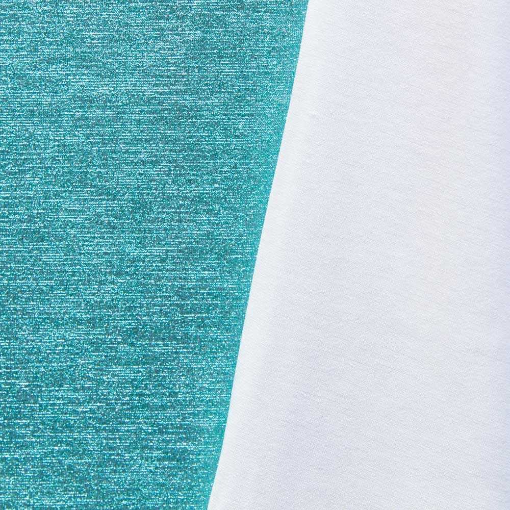 Lycra Lurex Aqua Grün - Ribes y Casals