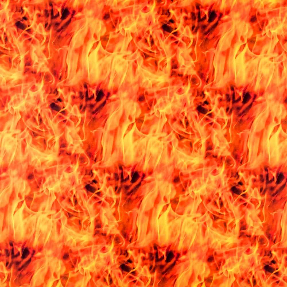 Retal Lycra Matte Flames Fire - Verschiedene Größen x Breite 150cm - Ribes y Casals