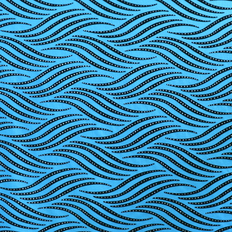 Lycra Waves Glänzend Türkis - Ribes y Casals