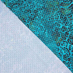 Lycra Lurex Leopard Türkis - Ribes y Casals